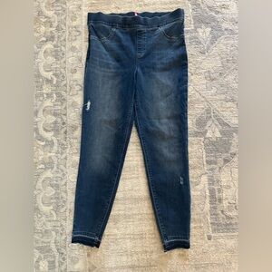 SPANX Dark Blue and Gray Jeans